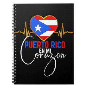 Puerto Rico en mi Corazon Puerto Rican Pride  Notebook