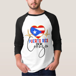 Puerto Rico en mi Corazon Puerto Rican Pride  T-Sh T-Shirt