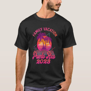 Puerto Rico Family Vacation 2023 Beach Retro 80s M T-Shirt