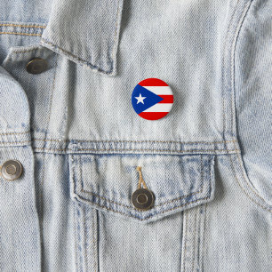 Puerto Rico flag 3 Cm Round Badge