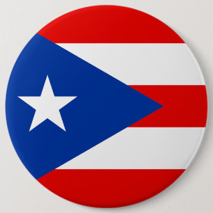 Puerto Rico flag 6 Cm Round Badge