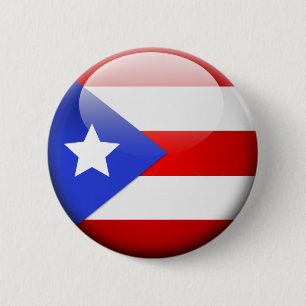 Puerto Rico Flag 6 Cm Round Badge