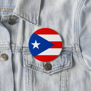 Puerto Rico flag 7.5 Cm Round Badge