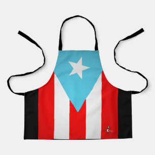 Puerto Rico Flag All Over Print Small Apron