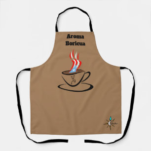 Puerto Rico Flag Aroma All Over Print Medium Apron