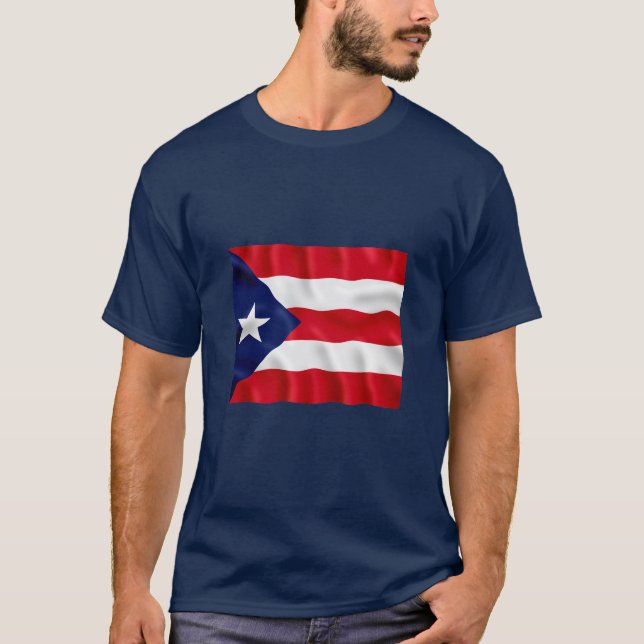 Puerto Rico Flag - Basic Dark T-Shirt (Front)