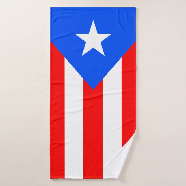 Puerto Rico Flag Bath Towel Set (Bath Towel)