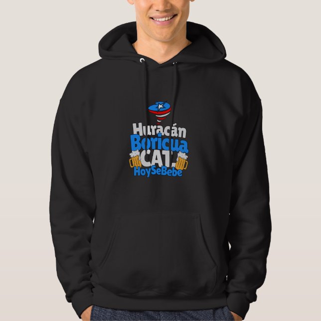 Puerto Rico Flag Boricua Proud Puerto Rican Funny Hoodie (Front)