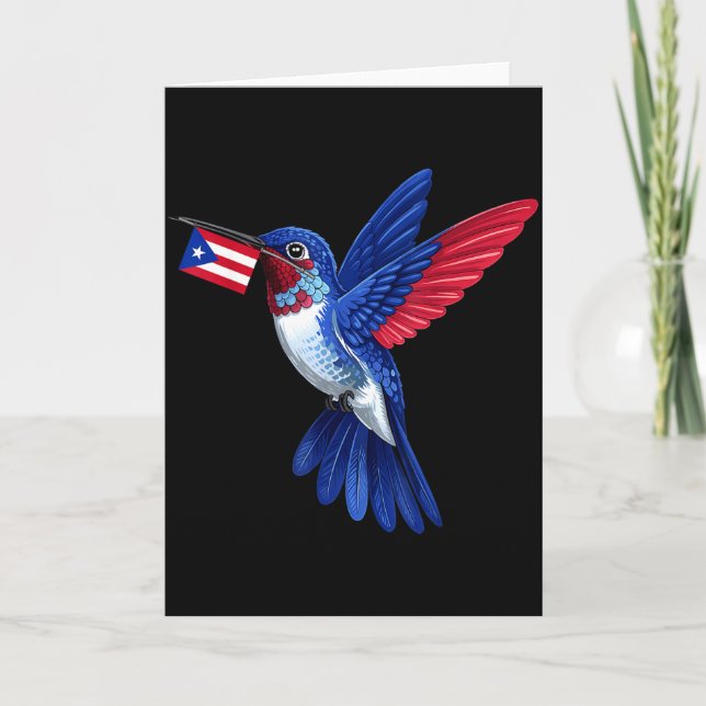 Puerto Rico Flag Boricua Puerto Rican Flag  Card (Front)