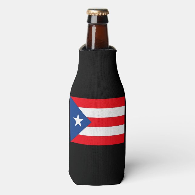 Puerto Rico Flag Bottle Cooler (Bottle Front)