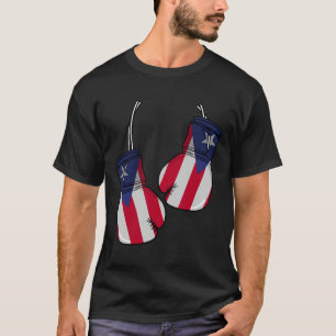 Puerto Rico Flag Boxing Gloves Boxer Boricua Patri T-Shirt