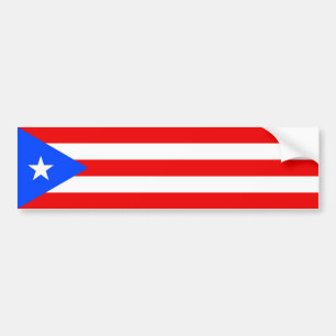 Puerto Rico Flag Bumper Sticker
