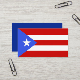 Puerto Rico flag Business Card