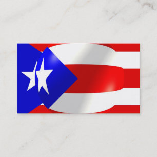 Puerto Rico Flag Business Card