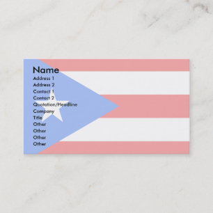 Puerto Rico Flag Business Card