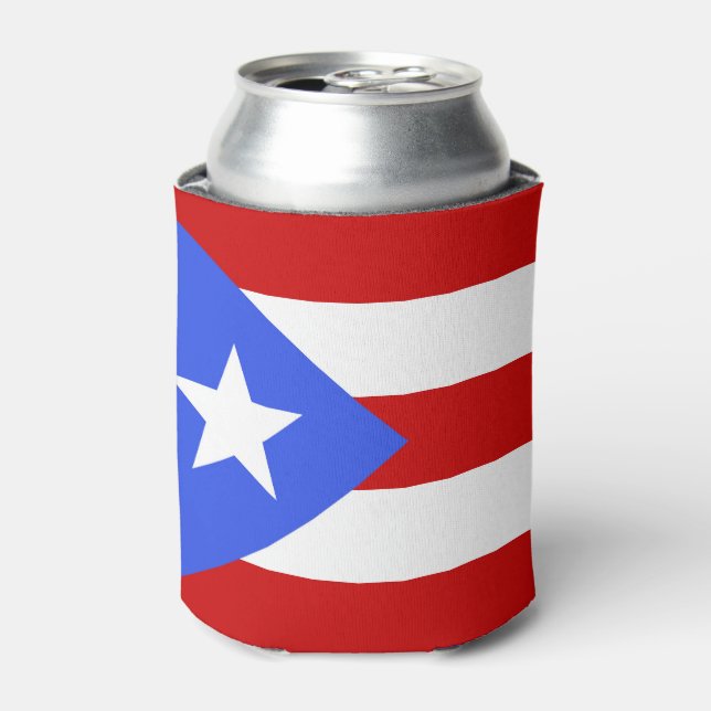 Puerto Rico flag Can Cooler (Can Front)