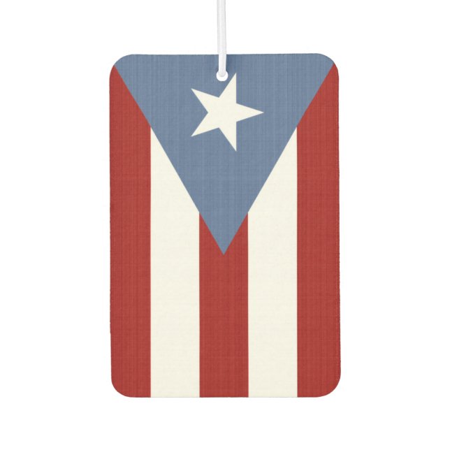 Puerto Rico Flag Car Air Freshener (Front)
