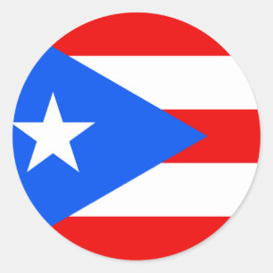 Puerto Rico Flag Classic Round Sticker