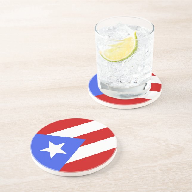 Puerto Rico flag Coaster (Side)