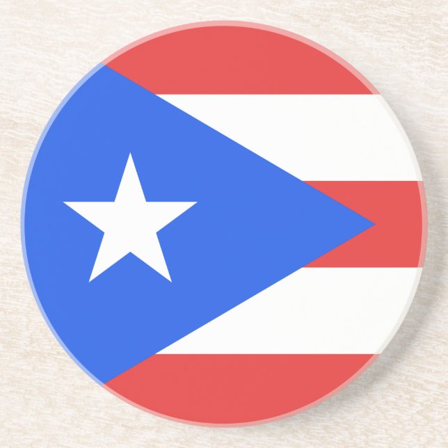 Puerto Rico Flag Coaster (Front)