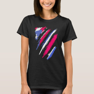 Puerto Rico Flag Costa Rica Grown Patriot Country  T-Shirt