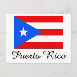 Puerto Rico Flag Design Postcard