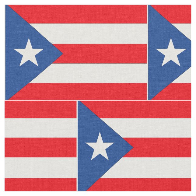 Puerto Rico Flag Fabric (Close Up)