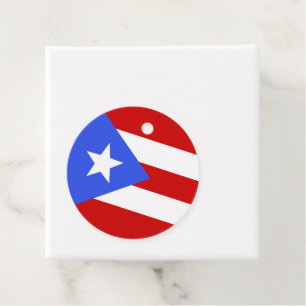 Puerto Rico flag Favour Tags