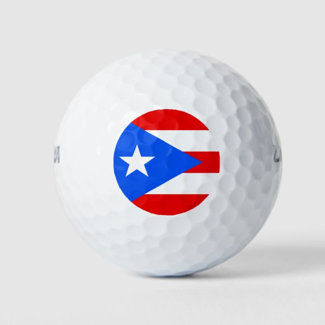 Puerto Rico Flag Golf Balls (Front)