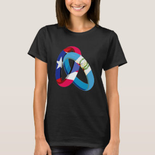 Puerto Rico Flag Guatemala Grown Ring Marriage Wed T-Shirt