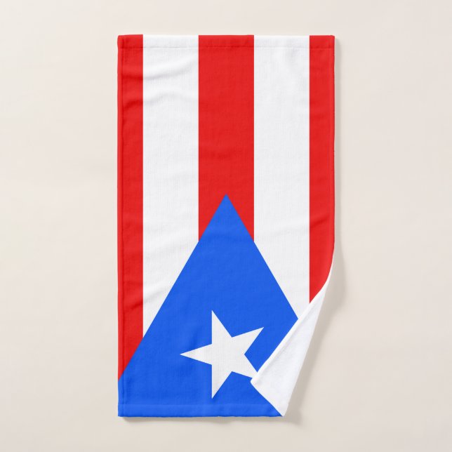 Puerto Rico Flag Hand Towel (Hand Towel)