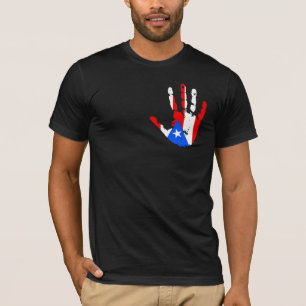 Puerto Rico Flag Handprint T-Shirt