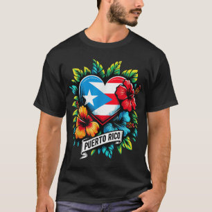 Puerto Rico Flag Hispanic Heritage Month Boricua T-Shirt