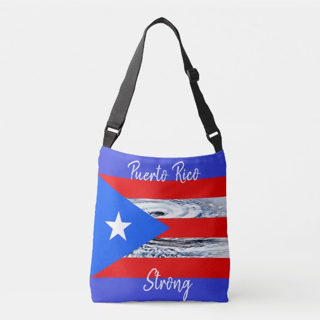 Puerto Rico Flag Hurricane Tote Bag (Front)
