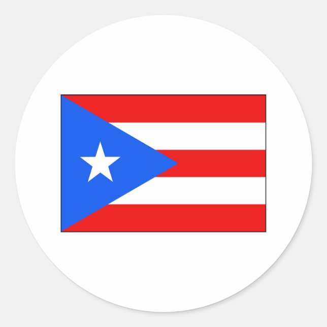 Puerto Rico FLAG International Classic Round Sticker (Front)