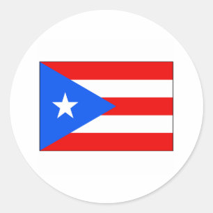 Puerto Rico FLAG International Classic Round Sticker