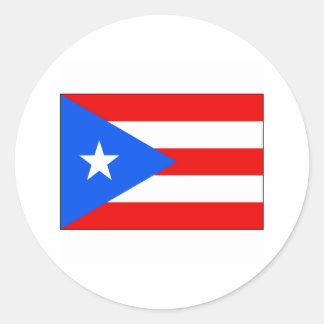 Puerto Rico FLAG International Classic Round Sticker