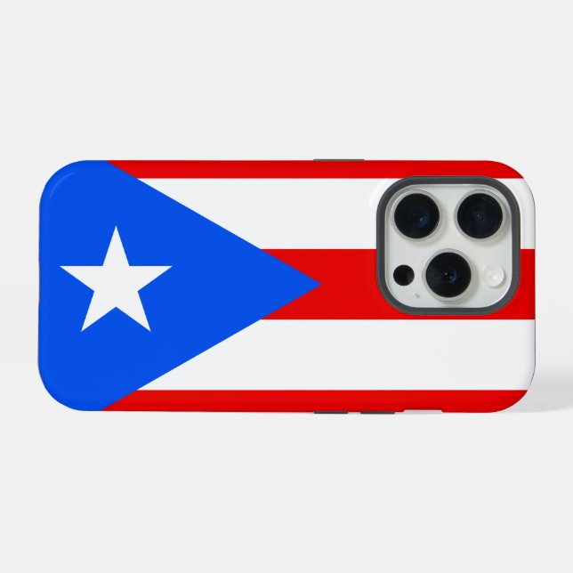 Puerto Rico flag iPhone Case (Back Horizontal)