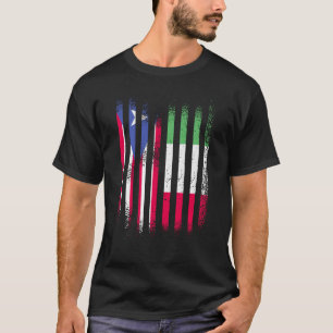 Puerto Rico Flag Italy Grown Country Flags Stripes T-Shirt