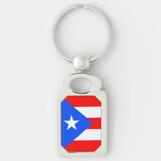 Puerto Rico Flag Key Ring (Front)