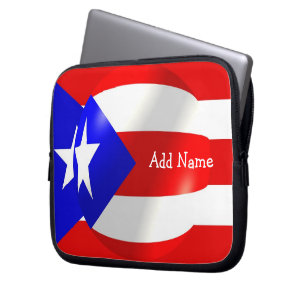 Puerto Rico Flag Laptop Sleeve
