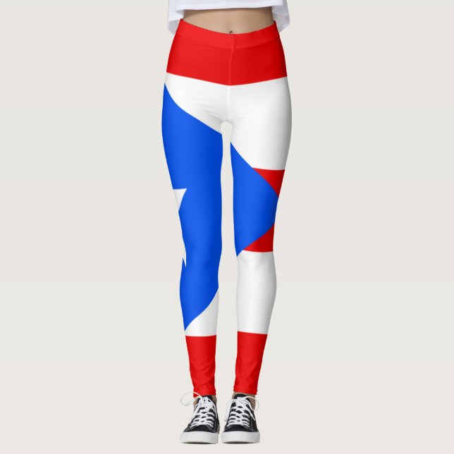 Puerto Rico flag legging (Front)