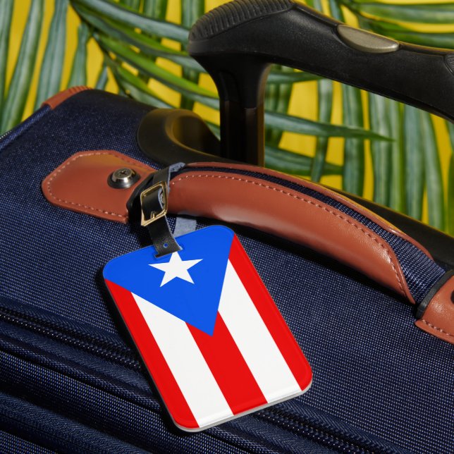 Puerto Rico Flag Luggage Tag (Front Insitu 1)