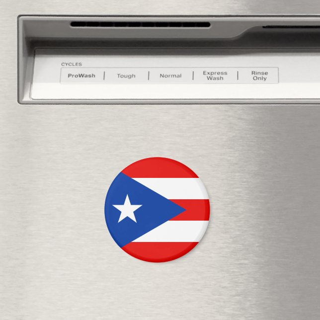 Puerto Rico flag Magnet (In Situ (Dishwasher))