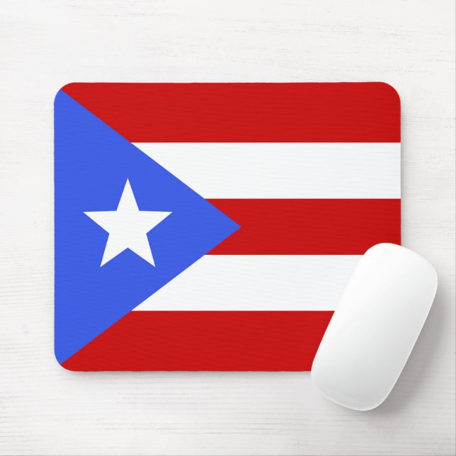 Puerto Rico flag Mouse Mat (With Mouse)