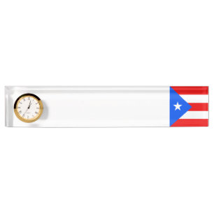 Puerto Rico Flag Nameplate