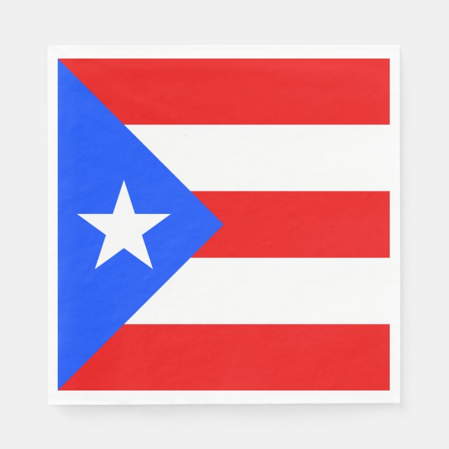 Puerto Rico Flag Napkin (Front)
