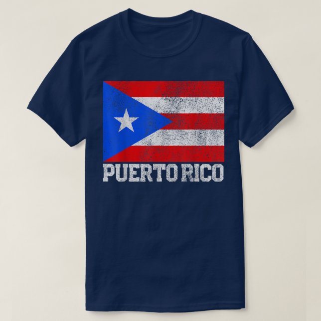 Puerto Rico Flag National Pride Roots Country Fami T-Shirt (Design Front)