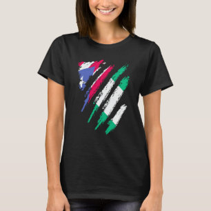 Puerto Rico Flag Nigeria Grown Patriot Country Str T-Shirt
