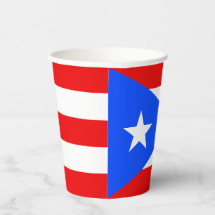 Puerto Rico Flag Paper Cups